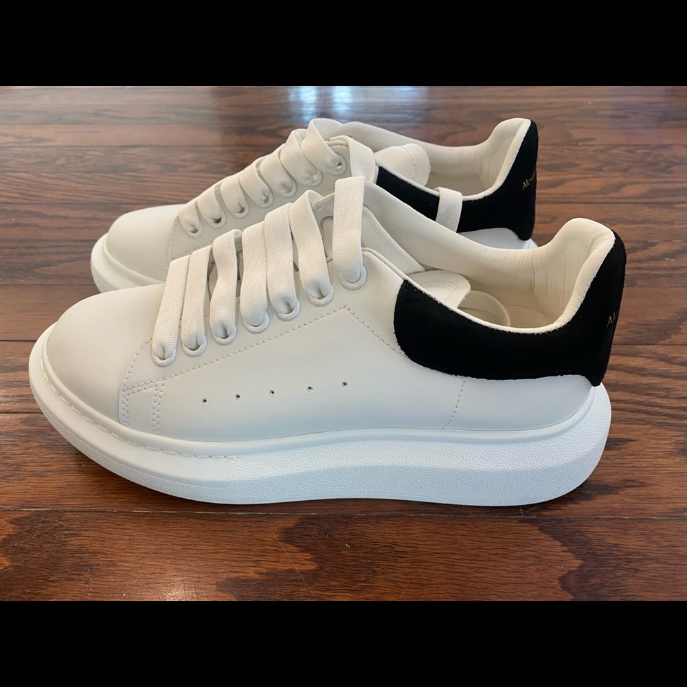White designer fashion sneakers